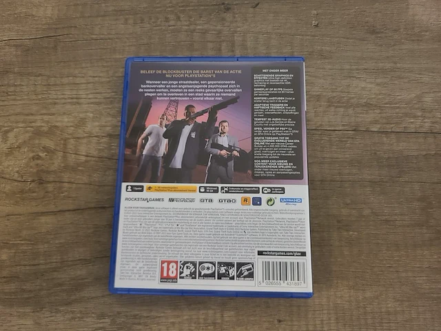 Playstation 5 disc edition console (in nieuwstaat) + gta 5 game + draadloze controller + kabels & handleiding - afbeelding 11 van  12