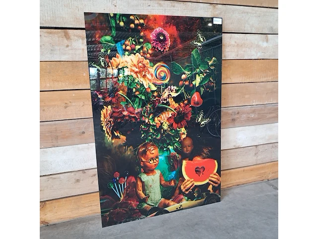 Plexiglas schilderij, cobra art company, harley "still life with dolls" - afbeelding 1 van  8