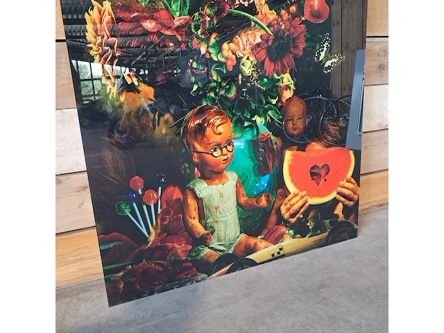 Plexiglas schilderij, cobra art company, harley "still life with dolls" - afbeelding 2 van  8