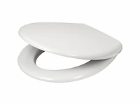 Plieger 2100 toiletbril wit wc bril softclose met deksel rvs bevestiging - afbeelding 1 van  3