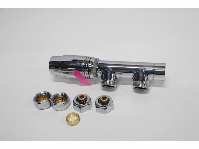 Plieger como design onderblok set haaks incl. koppeling 15 en 16mm chroom - afbeelding 2 van  3