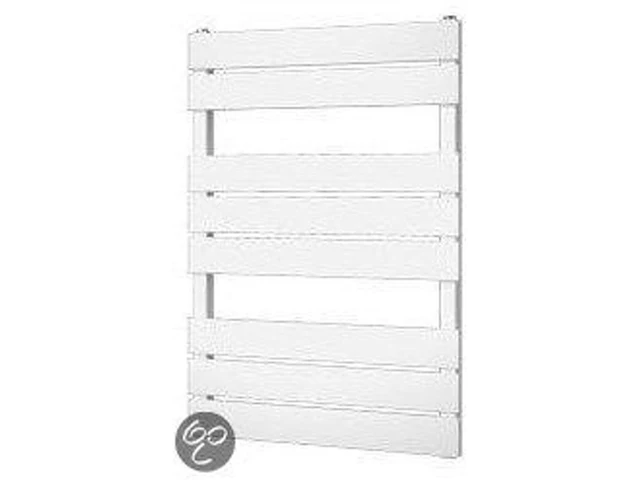 Plieger genua designradiator handdoekradiator 80cm x 55cm 405 watt wit - afbeelding 1 van  1