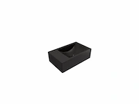Plieger houston fontein links zonder kraangat 37x23cm mat zwart - afbeelding 1 van  1