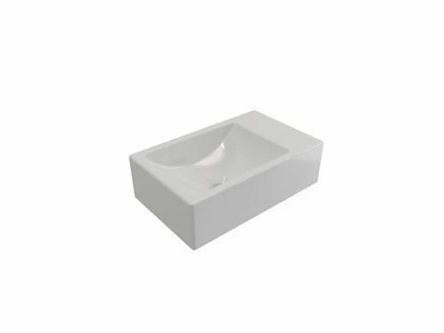 Plieger houston fontein links zonder kraangat 37x23cm wit - afbeelding 1 van  2
