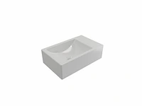 Plieger houston fontein links zonder kraangat 37x23cm wit - afbeelding 1 van  2