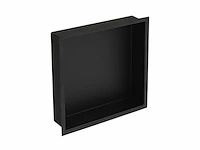 Plieger inbox inbouwnis met flens 30x30x7.5cm waterproof zwart - afbeelding 1 van  2