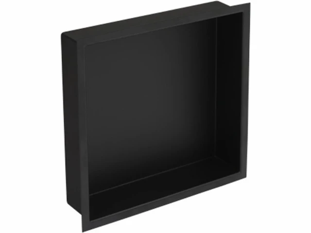 Plieger inbox inbouwnis met flens 30x30x7.5cm waterproof zwart - afbeelding 2 van  2