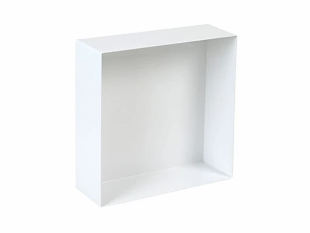 Plieger inbox inbouwnis opbouwnis rvs 30 x 30 x 10 cm wit - afbeelding 1 van  2