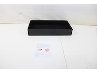 Plieger inbox inbouwnis opbouwnis rvs 60x30x10cm matzwart - afbeelding 2 van  3