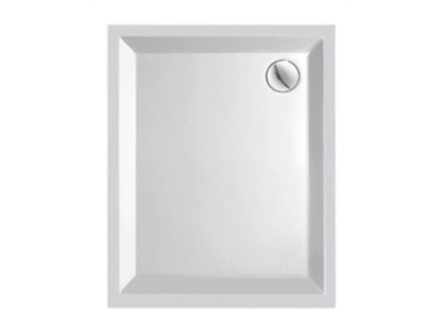 Plieger kwadrant douchebak acryl rechthoek 90 cm x 80 cm x 5 cm wit 20 jaar garantie - afbeelding 1 van  3