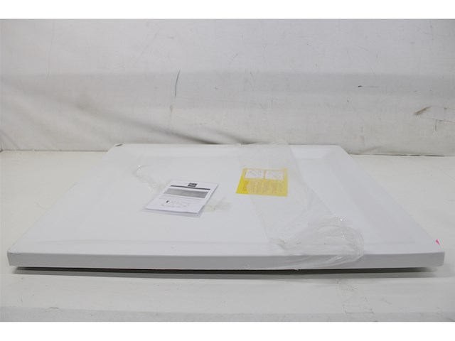 Plieger kwadrant douchebak acryl rechthoek 90 cm x 80 cm x 5 cm wit 20 jaar garantie - afbeelding 2 van  3