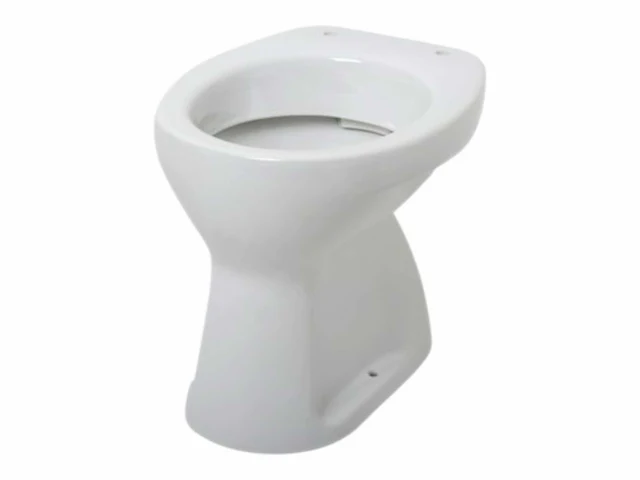 Plieger smart vlakspoel wc pot met onderuitloop wit - afbeelding 1 van  2