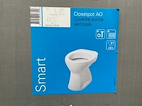 Plieger smart vlakspoel wc pot met onderuitloop wit - afbeelding 2 van  2