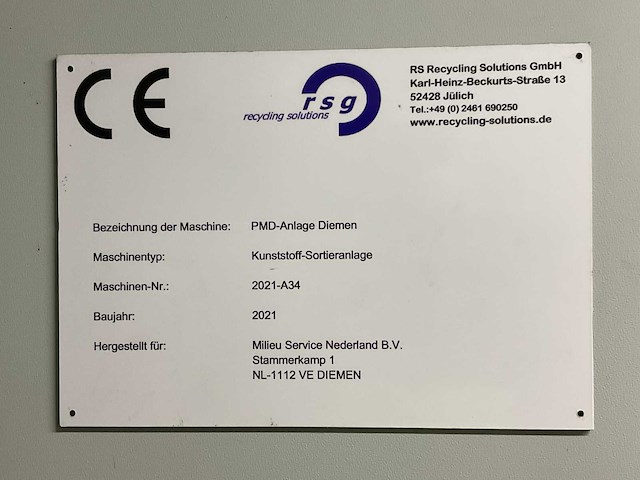 Pmd kunststof sorteerinstallatie - afbeelding 22 van  65