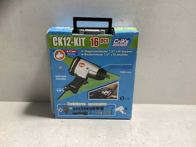 Pneumatische slagmoersleutel 16 delig - afbeelding 5 van  5