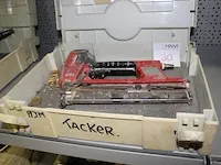 Pneumatische tacker haubold type skn 40v/16 in stapelbare kunststoffen koffer - afbeelding 1 van  2