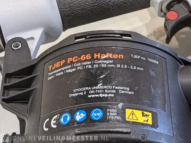 Pneumatische trommeltacker tjep, pc-66 haften - afbeelding 5 van  8