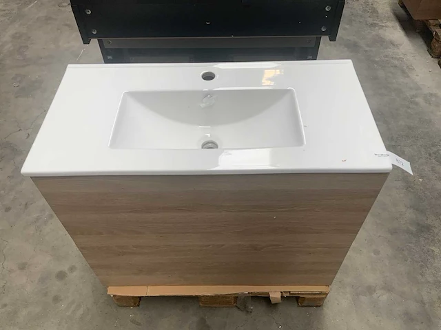 Pocket natural oak badmeubel 80x40cm - afbeelding 6 van  6