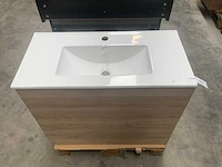 Pocket natural oak badmeubel 80x40cm - afbeelding 6 van  6