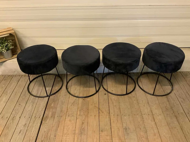 Poef ø 35 cm (4x) - afbeelding 2 van  3