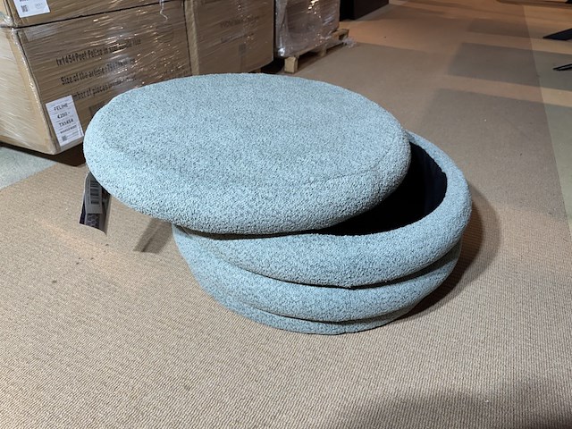 Poef dkw, feline, groen - afbeelding 4 van  4