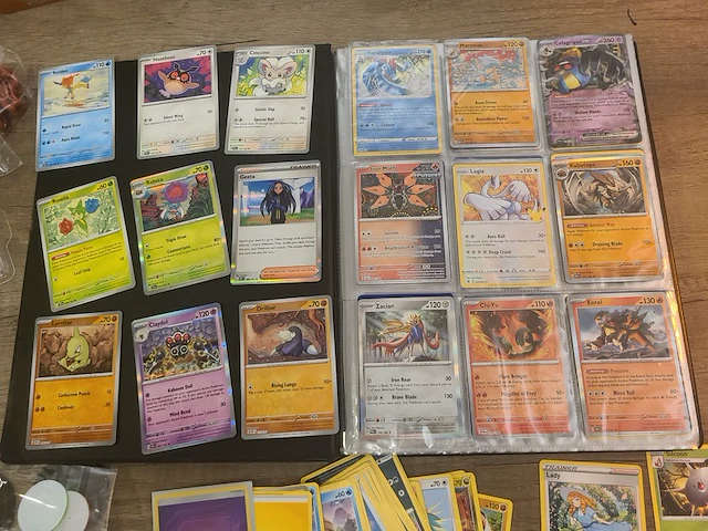 Pokémon collectie met vele kaarten en accessoires van pokémon + zeldzame japanse eevee kaart - afbeelding 19 van  22