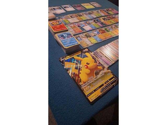 Pokemon kaarten collectie + xl pikachu kaart - afbeelding 5 van  15