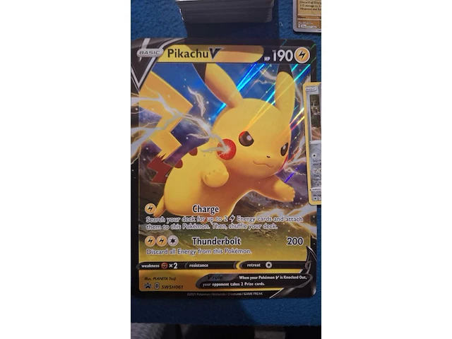 Pokemon kaarten collectie + xl pikachu kaart - afbeelding 6 van  15