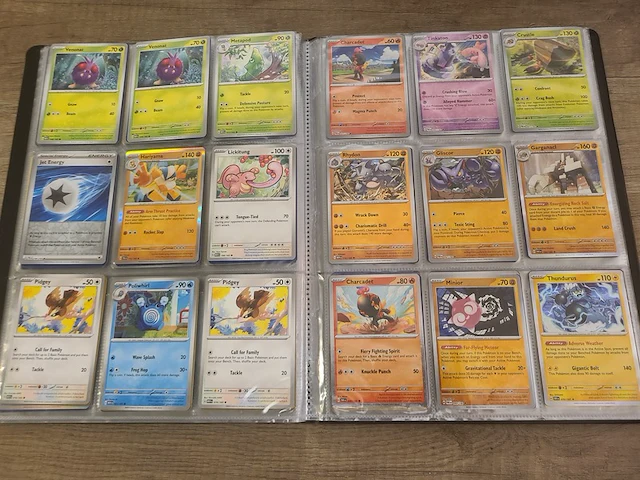 Pokémon verzameling met zeldzame charizard kaart, volle pokémon map, volle deckbox en meerdere accessoires - afbeelding 7 van  21