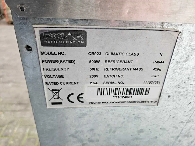 Polar - cb923 - ijsblokjesmachine - afbeelding 5 van  5