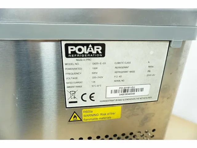 Polar - g 620 - ijsblokjesmachine - afbeelding 3 van  4