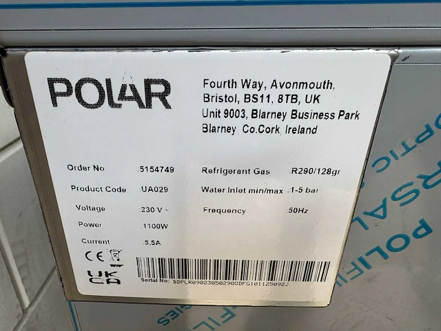 Polar - ua029 - ijsblokjesmachine - afbeelding 8 van  8