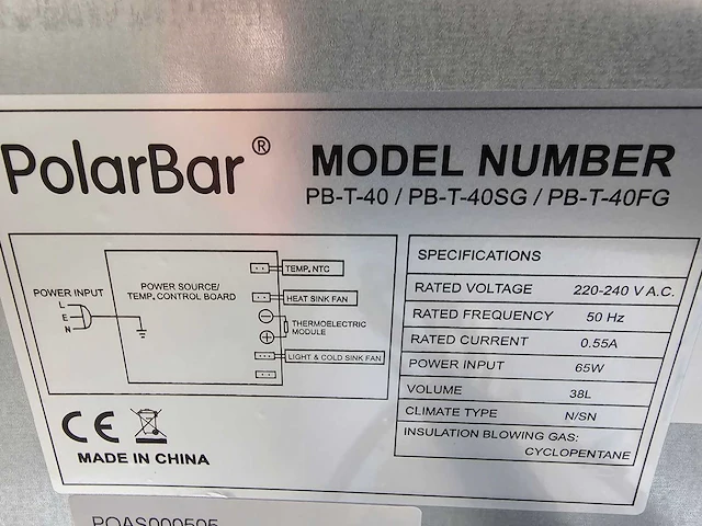 Polar bar pbt-40 mini bar - afbeelding 5 van  9