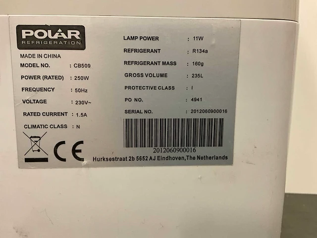 Polar cb509 koelvitrine - afbeelding 7 van  9