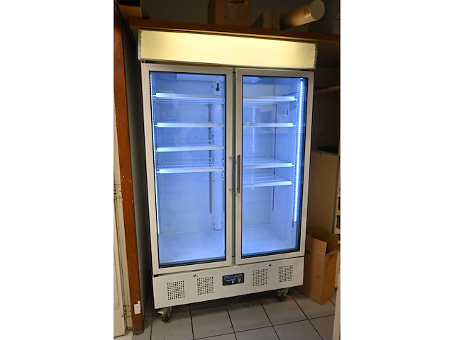 Polar cd984-e-02 dubbeldeurs glasdeur koelkast - afbeelding 2 van  5