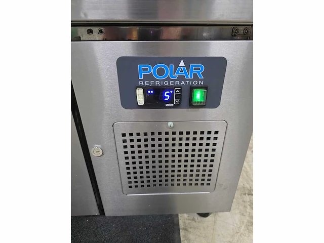 Polar da464e mobiele rvs 4-deurs koelwerkbank - afbeelding 2 van  6