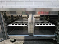 Polar da464e mobiele rvs 4-deurs koelwerkbank - afbeelding 3 van  6