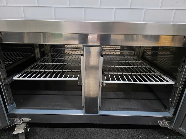 Polar da464e mobiele rvs 4-deurs koelwerkbank - afbeelding 4 van  6