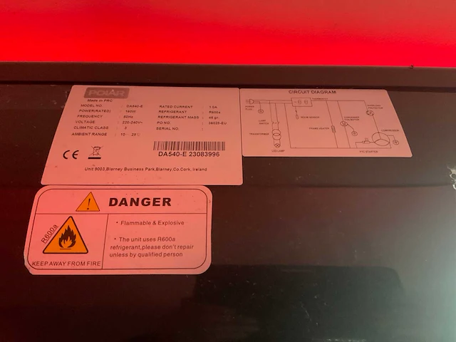 Polar da540-e gekoelde sushi bar - afbeelding 3 van  6