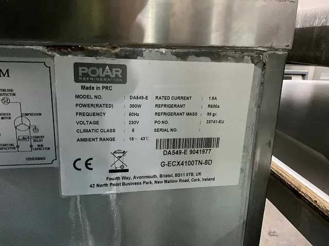 Polar da549-e koelwerkbank - afbeelding 6 van  6