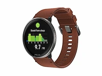 Polar ignite 3 titanium fitness smartwatch & gps activity tracker leder brons/siliconen zwart s-l - afbeelding 1 van  3
