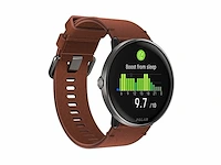 Polar ignite 3 titanium fitness smartwatch & gps activity tracker leder brons/siliconen zwart s-l - afbeelding 2 van  3