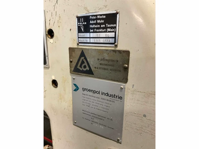 Polar mohr 82 el guillotine snijmachine met toebehoren - afbeelding 5 van  19