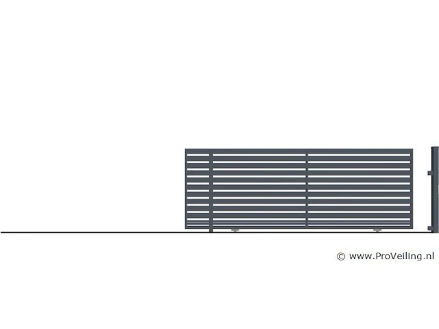 Polargo's schuifpoort 4.3mtr (b) model saffier - afbeelding 2 van  2