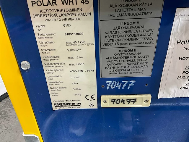 Polartherm wht45 heater - afbeelding 5 van  8