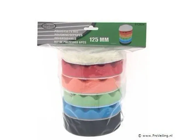 Polijstset 6 dlg ø125mm - afbeelding 1 van  2