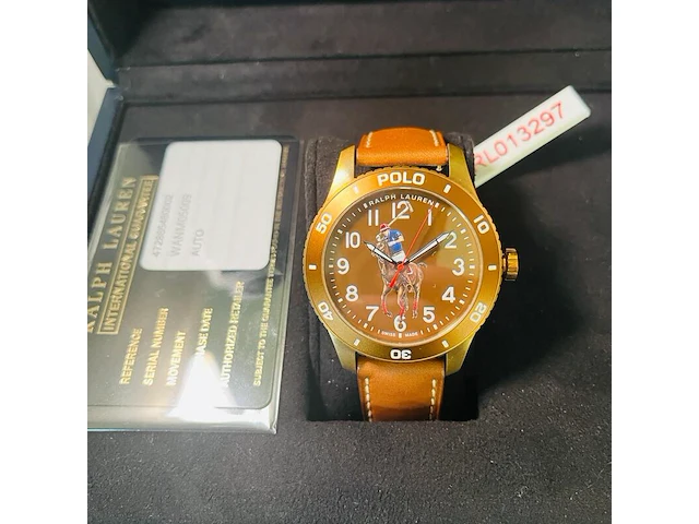 Polo ralph lauren herenhorloge - ''the polo player'' - full set - afbeelding 1 van  12