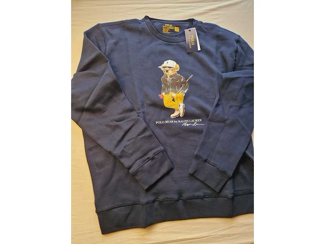 Polo ralph lauren trui - navy polo bear - maat l - afbeelding 2 van  3