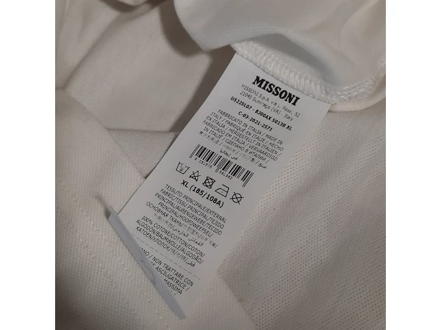 Polo shirt, maat xl, missoni - afbeelding 7 van  7