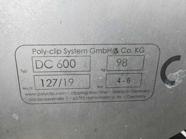 Poly clip system - 2019 - dc 600 - clippermachine - afbeelding 10 van  11